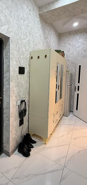 dolap ofis: 4 qapılı, Güzgülü, Bej, Açılan, Düz dolab — 3