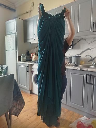 qizil desd: Qadın geyimləri dəsti - 1) Zərif axşam/gecə donu – toz-gül rəngində — 4