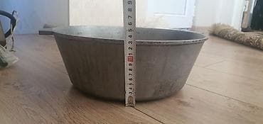 cuqun qazan: Qazan, rəng - Gümüşü, Çuqun, 32 sm — 2