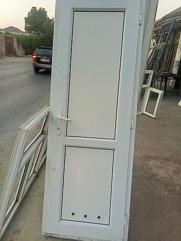 qapi plasmas: Hamam üçün İşlənmiş Plastik qapı 80x205 sm Çərçivə ilə, Ünvandan götürmə — 1