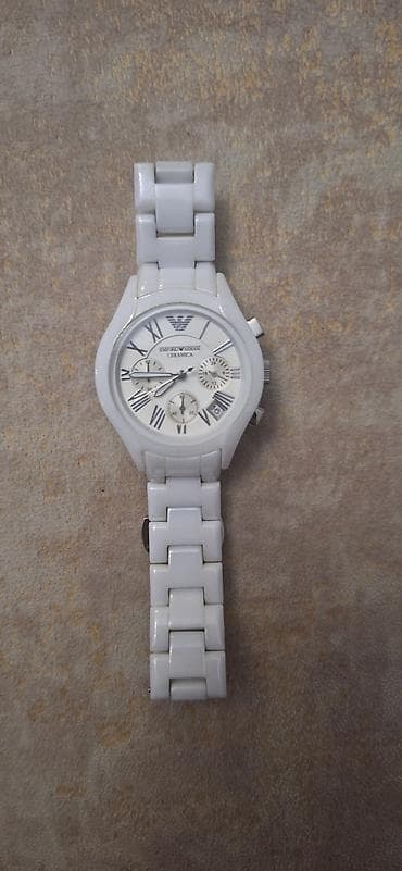 ag saat: Real aliciya endirim olunacaq Emporio Armani “Ceramica” kişi/qadın qol — 1