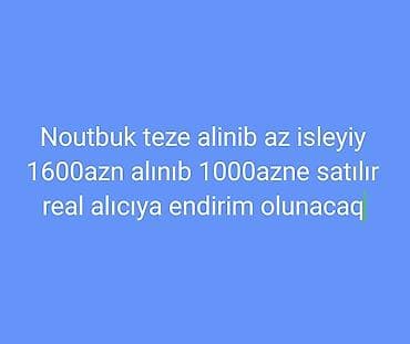 net buk: Huawei MateBook D16 (Model: MCLF-X) noutbuk Əsas xüsusiyyətlər: - — 7