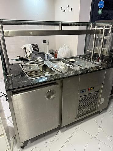 Avtoservis avadanlıqları: Benmarin Soyuduculu vitrīn-bufet modulu – restoran, kafe və fast‑food — 3