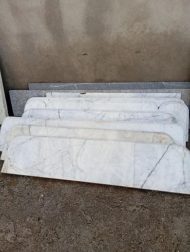 daş stekan: Mərmər və qranit lövhələr – müxtəlif ölçü və formalar - Material — 5