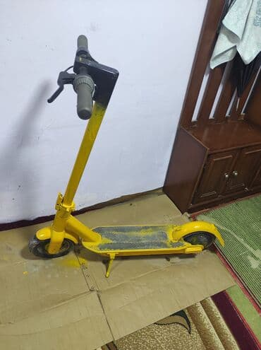 электрический скутер в баку: Elektrik skuter – sarı rəng - Rulda inteqrasiya olunmuş LED displey — 2