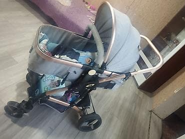 Uşaq arabası – çoxfunksiyalı, rahat və praktik model. - Rəng: Boz
