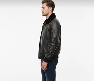 2020 kurtkalar: Temiz natura deri kurtka,teze upakovkada,brend maldi Ölcü (XXL) Dəri — 5