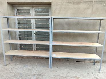 ucuz termolar: Metall karkaslı çoxsəviyyəli rəf sistemi 3 polkalı ölçüsü 150x160x38 — 4