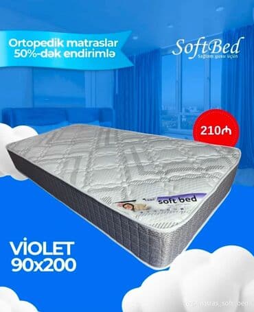 elif mebel: Yeni, Ortopedik matras, İki nəfərlik — 10