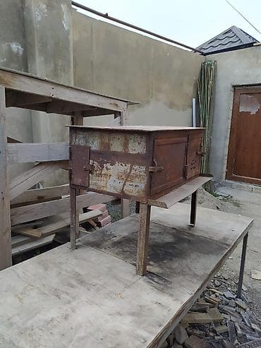 demi qapi: Metalkəsimdən hazırlanmış odun/ kömür sobası – açıq havada bişirmə və — 3