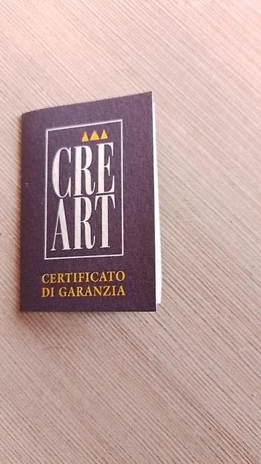 CREART kristal qədəh və qrafin dəsti + güzgülü qızılı metal felli — 2