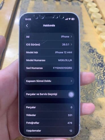 iphone 12 pro ağ: IPhone 12 mini, Ağ, Face ID — 9