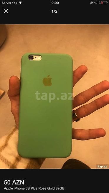 IPhone 6s Plus, 32 GB, Rose Gold, Barmaq izi