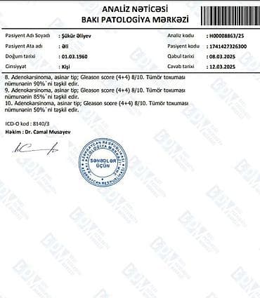 baytar həkim: Xidmət: Tibbi analizlər və patoloji nəticələrin tərcüməsi — 4