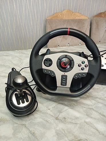 oyun pc: Rampage V902 Gaming Racing Wheel – tam set - 6‑in‑1 yüksək — 2