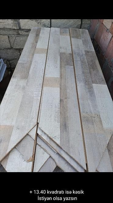 Məhsul: Laminat döşəmə taxtaları - Ümumi ölçü: 78.30 m² - Əlavə