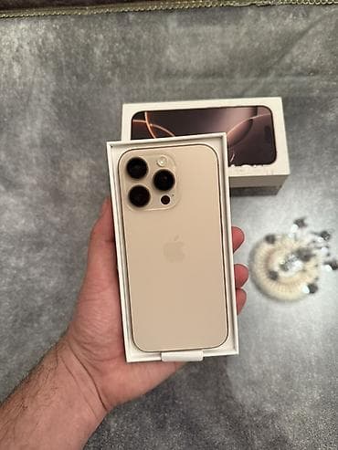 dubay telfon: IPhone 16 Pro, 256 GB, Desert Titanium, Face ID — 5