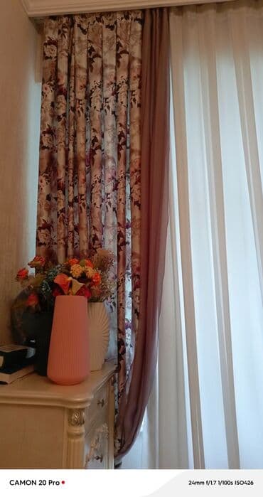 Sandıqlar: Qonaq otağı və yataq otaqları üçün dekorativ pərdə dəsti - Komplekt — 2