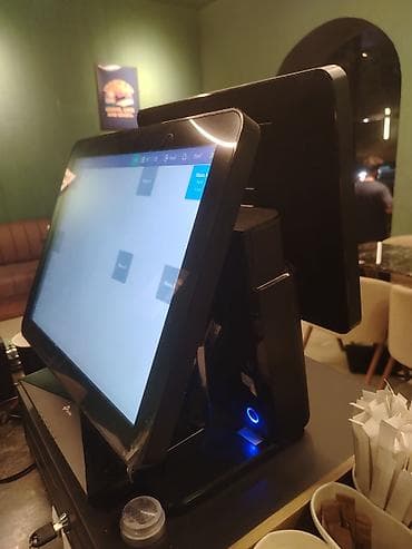 kassa stol: POS kassasistemi – iki ekranlı, sensor panel 15.6 1200 azn alinib Iki — 2