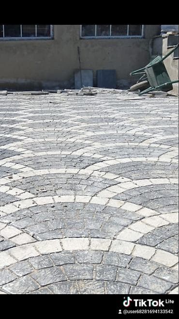 a frame ev tikintisi: Dekorativ bardyur/daş döşəmə xidməti – mozaika naxışlı bəzəkli səki — 2