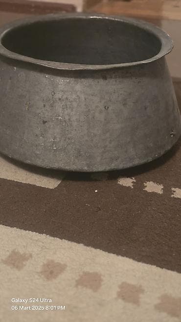 nur çörək: Misdən və qalaylı misdən hazırlanmış köhnə mətbəx ləvazimatları dəsti — 4