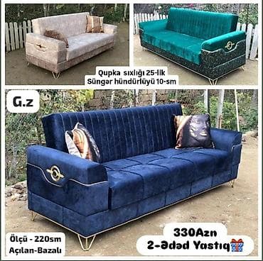 220: *Divan 330Azn* 🛋️Rəng seçimi istənilən *2-Ədəd Yastıq Hədiyyə🎁* — 1