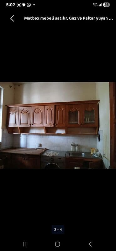 Məişət kimyəvi maddələri: Məhsul: Mətbəx mebeli dəsti Təsvir: - Üst hissə: 6 qapılı asma — 2