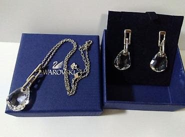 Qol saatları və aksesuarlar: Dəstə daxildir: Boyunbağı, Swarovski, Gümüş — 6