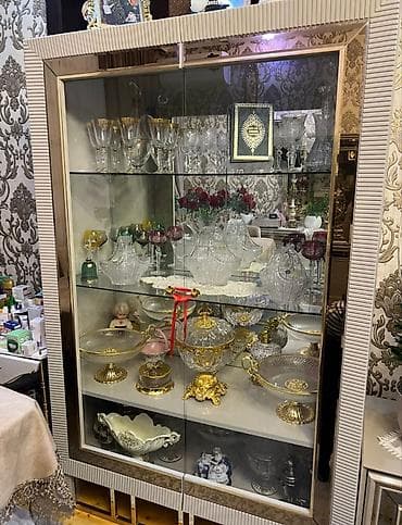 samlar: Dekorativ şam və şamdan dəsti - Qırmızı şüşədən mini dekor lampalı — 10