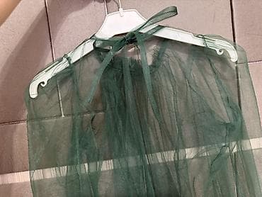 Şəffaf tül kofta – tünd yaşıl rəngdə - Material: yüngül, hava