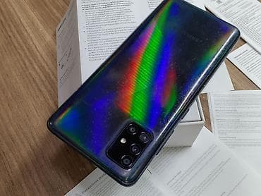 samsung 4: Samsung Galaxy A51, 64 GB, rəng - Göy, Düyməli, Sensor, İki sim kartlı — 5