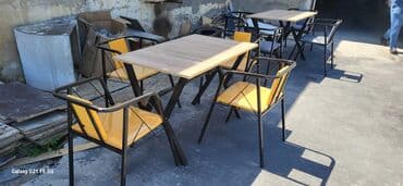 stul restoran: Mətbəx üçün, Yeni, Qatlanmayan, rəng - Göy Stul — 6