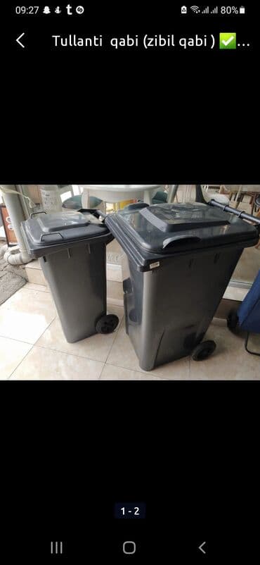 sutlac qablari: Tullanti qabi (zibil qabi ). ✅olcu vahi̇di̇ -20 li̇tr hundurluk- 41 — 1