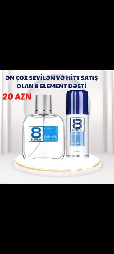 Kampaniyalar🥳 Davam Edir Ətir Alana🎁Dezedorant Hədiyyə❤️ 8 Element For
