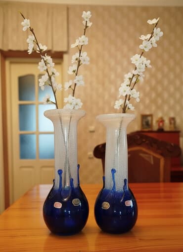 şüşə gülü: Vaza dəsti, Bogem şüşəsi — 1