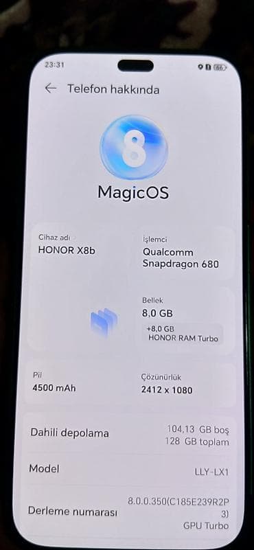 nar super gün tarifi 1 azn: Honor X8b, 128 GB, rəng - Yaşıl — 2