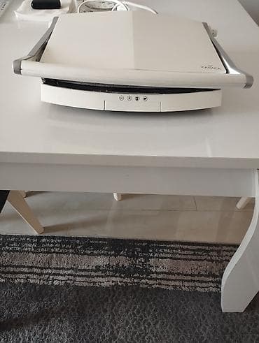 panel cit: Karaca elektrikli tost və ızgara aparatı - Rəng: ağ/gümüş - Qapaqlı — 1