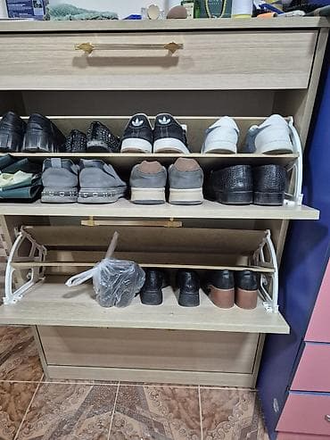 divan taxta: Ayaqqabı dolabı - 8 aydir almişam ciziği qopuğu yoxdur. seliqeli — 3
