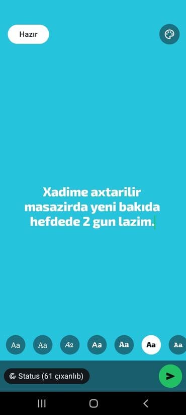 iş elanları otel: Xadimə tələb olunur — 1