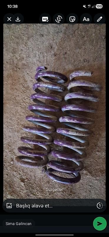 Çeşka üçün sport purjunlar Avtomobil üçün arxa yaylar (2 ədəd cüt) -