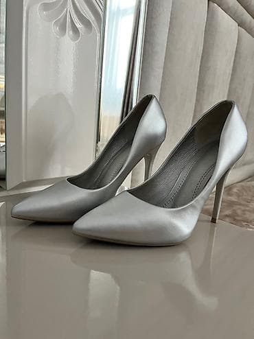 Tuflilər: Tuflilər, Ölçü: 36, rəng - Gümüşü, İşlənmiş — 4