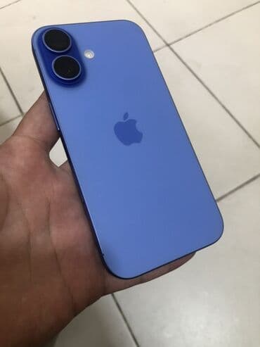 купить айфон 4: IPhone 16, 128 GB, Göy, Face ID — 1