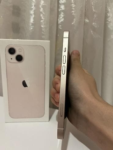 apple qulaqliq: IPhone 13, 128 GB, Starlight, Face ID — 2