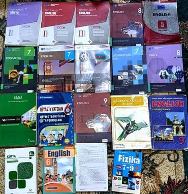 Müxtəlif sahələr üzrə böyük kitab toplusu - Məktəb dərslikləri və