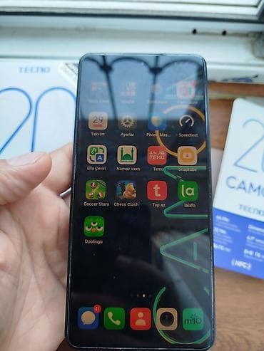 texno camon: Tecno Camon 20 Pro 5G, 256 GB, rəng - Qara, Sensor, Barmaq izi, Face ID — 3