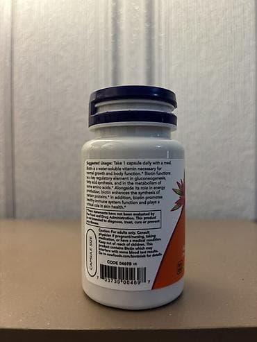 vitamin b kompleks iynəsi: NOW Biotin – 1,000 mcg, 100 vegetarian kapsul Məhsul xüsusiyyətləri — 2