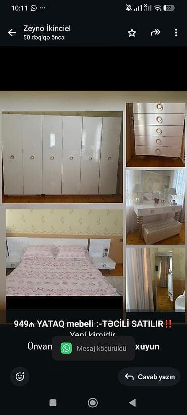 corab sexi: *949₼ YATAQ mebeli :-TƏCİLİ SATILIR*‼️ Yeni kimidir Ünvan:-20ci sahe — 1