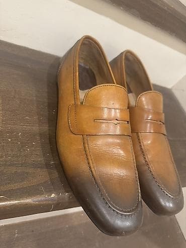 Dəri loafer ayaqqabı 41,5 ölçü - Material: təbii dəri üstlük, dəri — 3