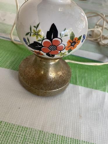 dekor qaymaq: Masaüstü dekorativ lampa Qədimi - Klassik üslubda masa lampası, şam — 2