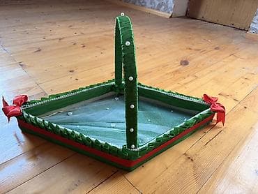 suvenir samovar: Bəzəkli təqdimat səbətləri dəsti - Ürək formalı bəzək qutusu/səbəti — 3